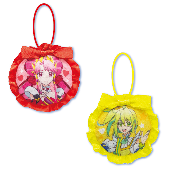 ゴムひも付きロゼット風チャーム　ジール／ミーティア