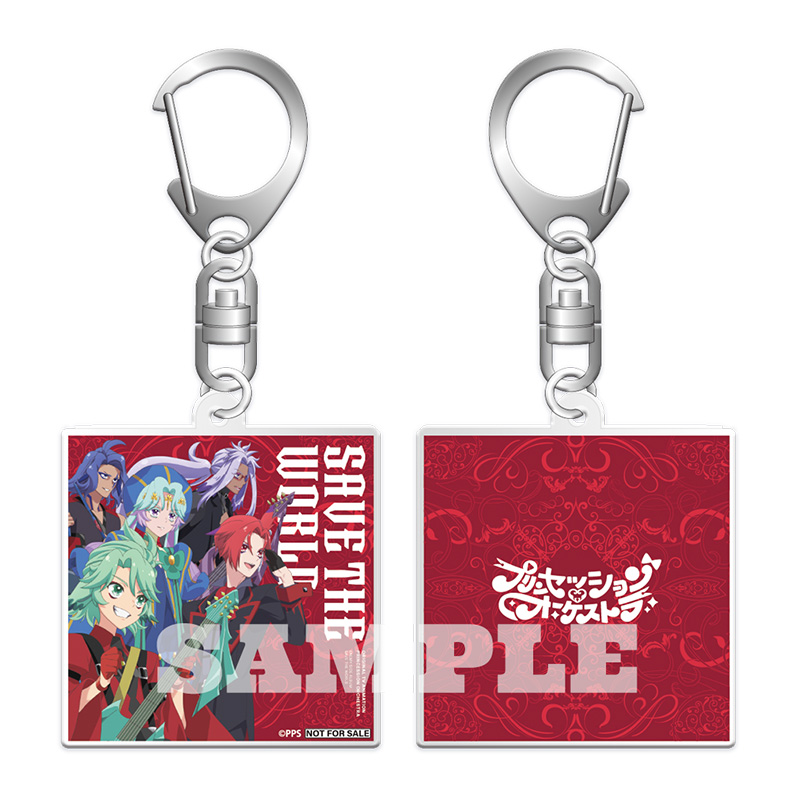 アクリルチャームミニキーホルダー